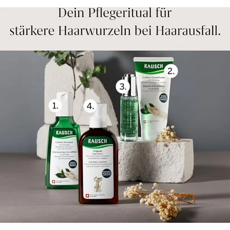 Rausch Coffein-Conditioner mit Ginseng, 150 ml, speziell bei Haarausfall – Bild 5