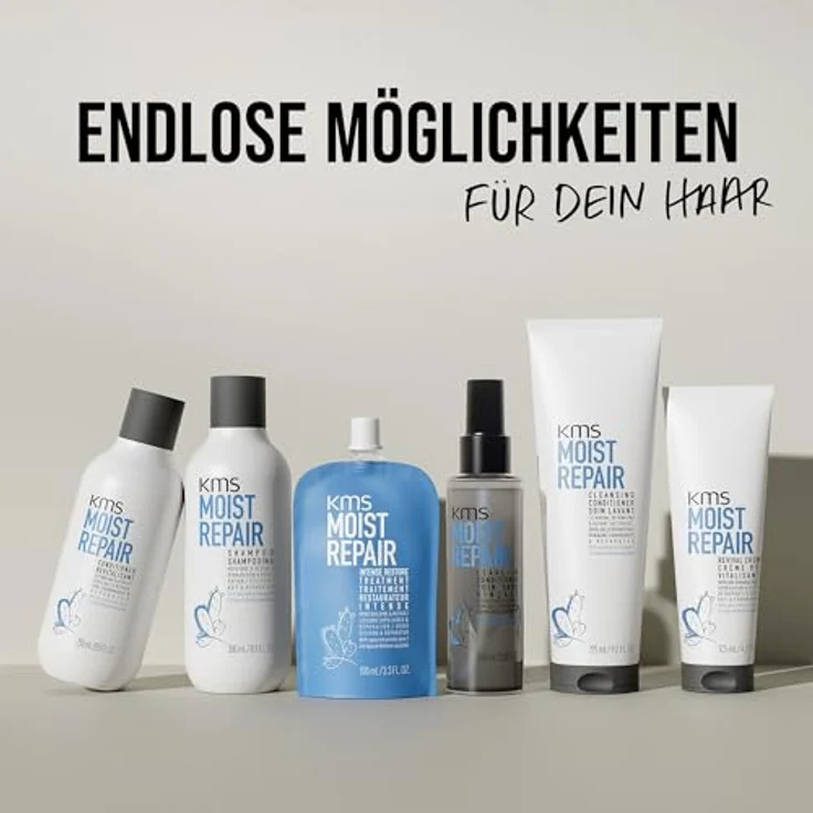 KMS Moistrepair Intense Restore Treatment, Haarkur für feuchtigkeitsspendende Haarreparatur, 500 ml – Bild 7