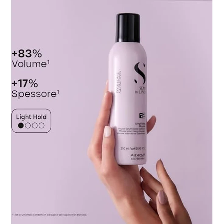 Alfaparf Milano Style & Care Mousse für feines Haar, 250ML, mit Urban Defence Pro, Shine Fix Complex und Climate-Proof Technologie – Bild 4