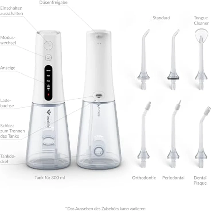 TrueLife AquaFloss Compact L100, Munddusche für Interdentalhygiene, geeignet für empfindliche Zähne und Zahnfleisch – Bild 6