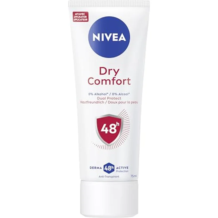 NIVEA DEO Creme dry comfort, 24h Schutz vor Achselnässe für normale Haut, 75 ml – Bild 1