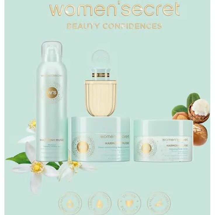 Women'secret Beauty Confidences Harmony Muse Körpercreme, 250 ml, tiefenwirksame Feuchtigkeit, antioxidativ, beruhigend und regenerierend – Bild 2