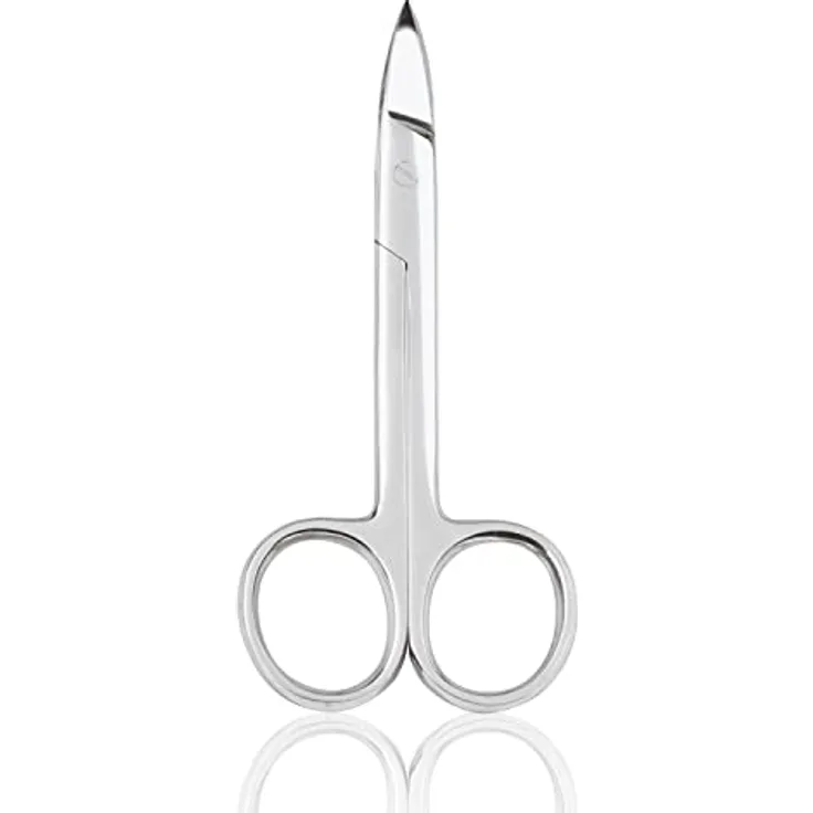 TITANIA Fußnagelschere (11cm) • Extra scharfe Nagelschere speziell für Fußnägel • Fußnagel Nagelschere • Schere für Fußpflege & Pediküre • Rostfreier Edelstahl