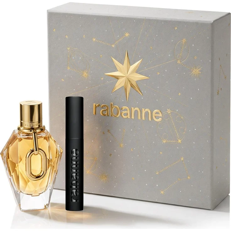 Paco Rabanne Million Gold For Her, Eau de Parfum 90 ml + Volumen Mascara 8 ml, elegante Duftkomposition mit blumigen und fruchtigen Noten