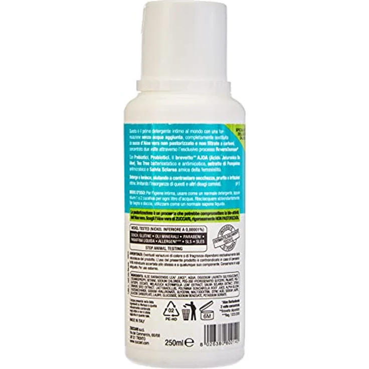 ZUCCARI [aloevera]² - Ultrasanfte Intimwaschlotion, 1er Pack (1 x 250 ml) – Bild 2