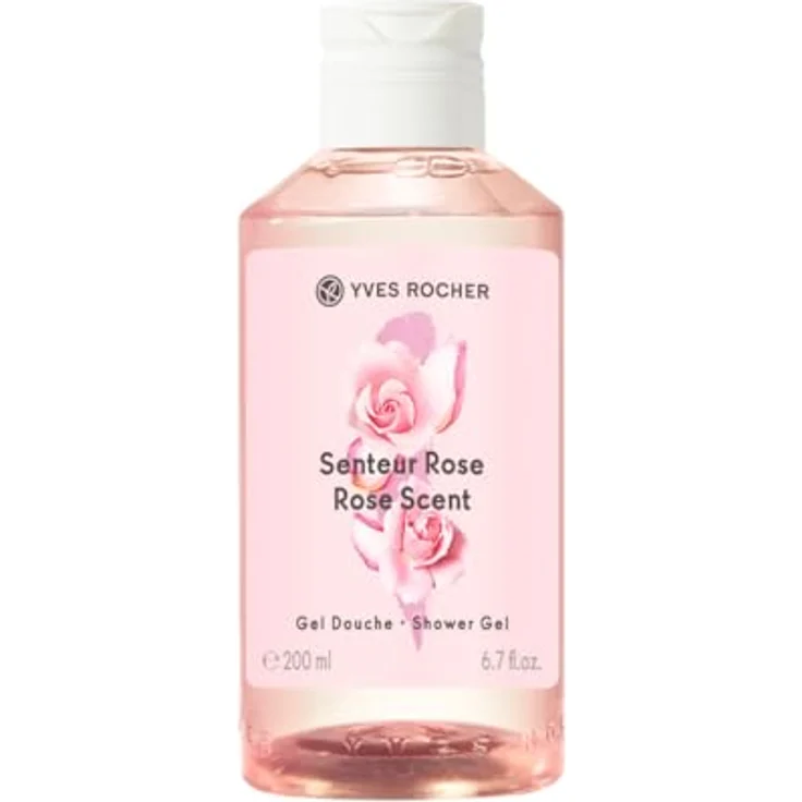 Yves Rocher Senteur Rose Duschgel, 200 ml für Damen, sanfte Reinigung und Feuchtigkeitspflege – Bild 1