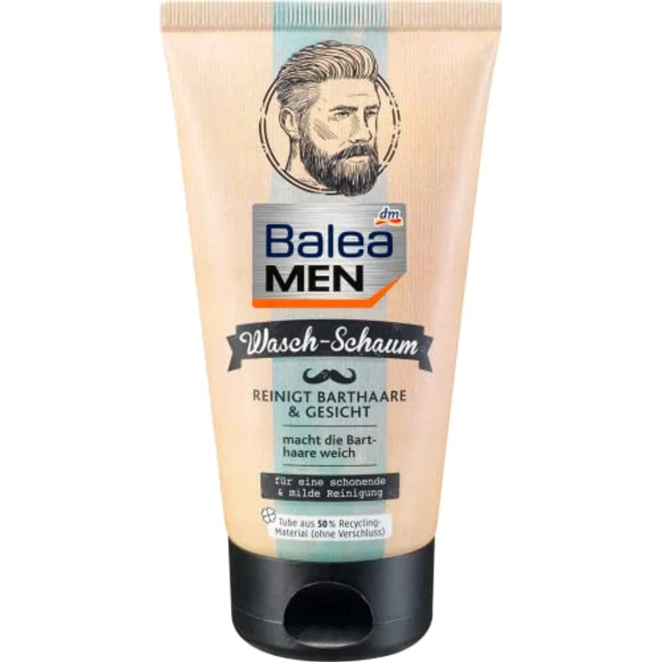 Balea MEN Bart-Waschschaum für Barthaare & Gesicht, 4er-Pack (4 x 150 ml) – Bild 3