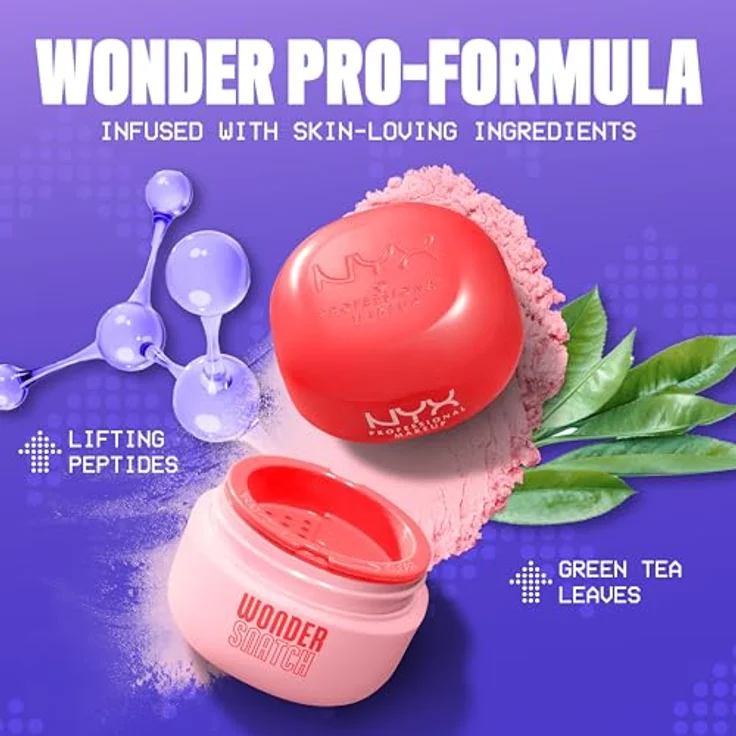 NYX Professional Makeup Wonder Snatch Puder 6 g, Lifting-Puder in Cheeky Cherry mit 16 Stunden Halt – Bild 4