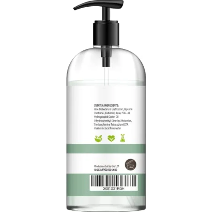 Saint Nutrition AFTER SUN ALOE VERA GEL für alle Hauttypen, extra viel Feuchtigkeit, 500 ML – Bild 3