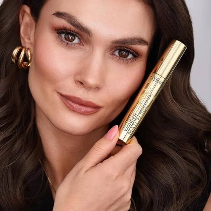 EVELINE WONDER MATCH INTENSE BLACK, Mascara mit wasserfester Formel, Volumen- und Längeneffekt, 7 ml – Bild 7