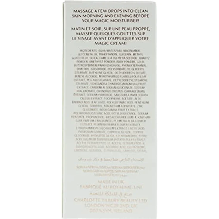 CHARLOTTE TILBURY Magic Serum Kristall-Elixier, volle Größe, 30 ml, Jugendlicher Glanz, Weiß – Bild 3