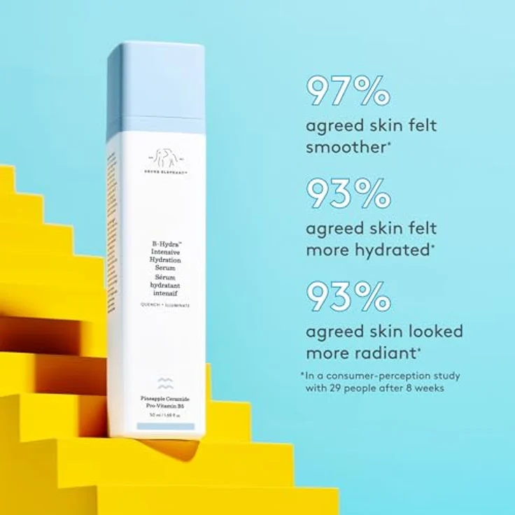 Drunk Elephant B-Hydra Intensive Hydration Serum, 1,69 oz - Feuchtigkeitsspendendes Serum mit Niacinamid und Antioxidantien für glattere Haut – Bild 2