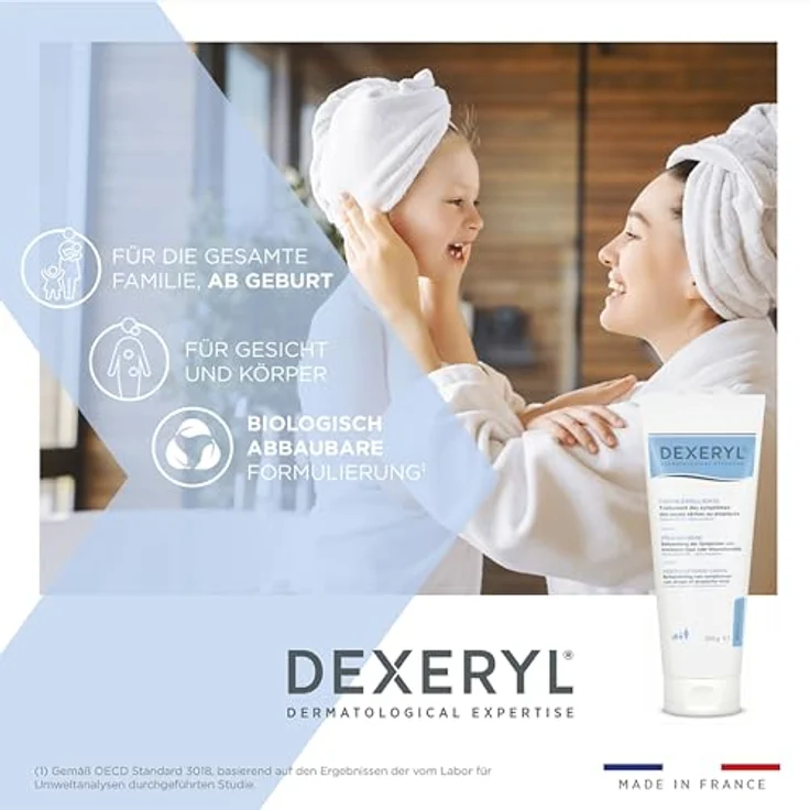 DEXERYL Pflegecreme für trockene Haut und Neurodermitis, 250 g medizinische Dermokosmetik aus der Apotheke – Bild 3