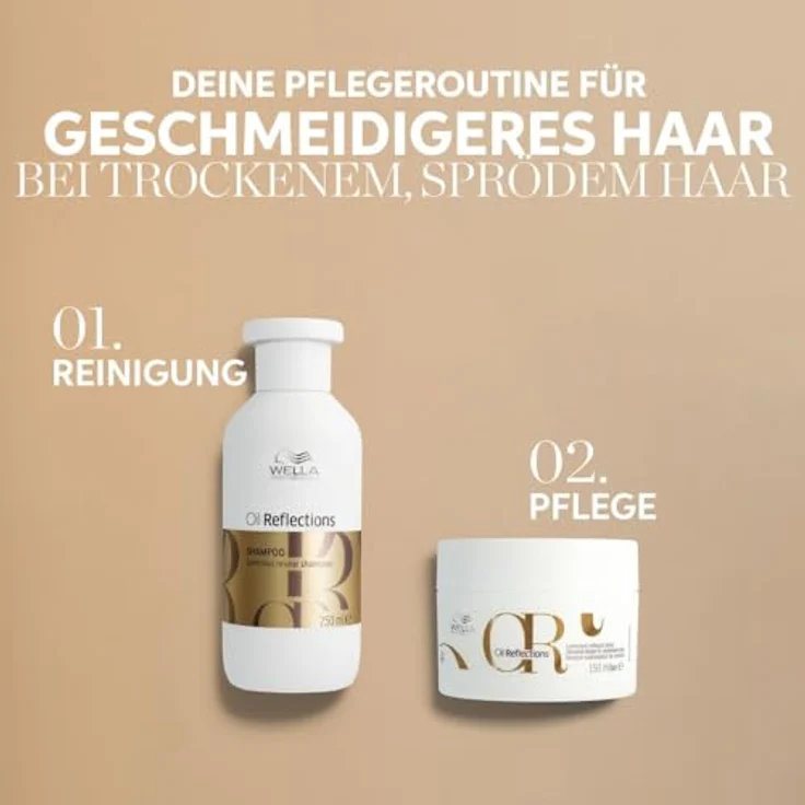 Wella Professionals Oil Reflections, hydratisierendes Shampoo für glänzendes und geschmeidiges Haar, 500 ml, spendet Feuchtigkeit und reinigt sanft – Bild 6