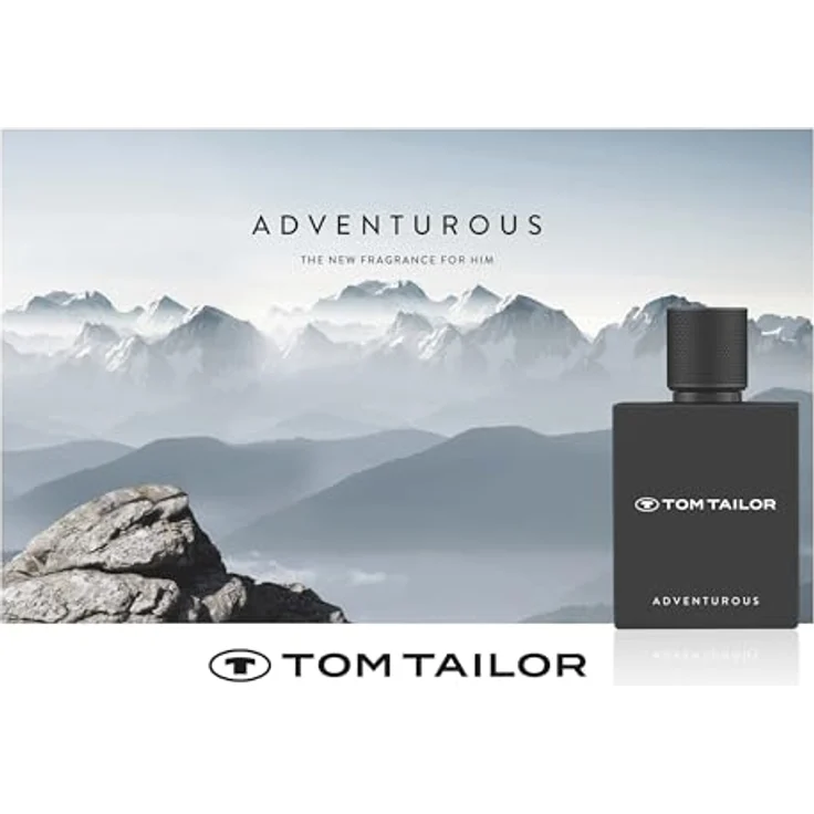 Tom Tailor® Adventurous Eau de Toilette Natural Spray, Herrendüfte im modernen Matt schwarz Flakon mit Outdoor-Charakter – Bild 2