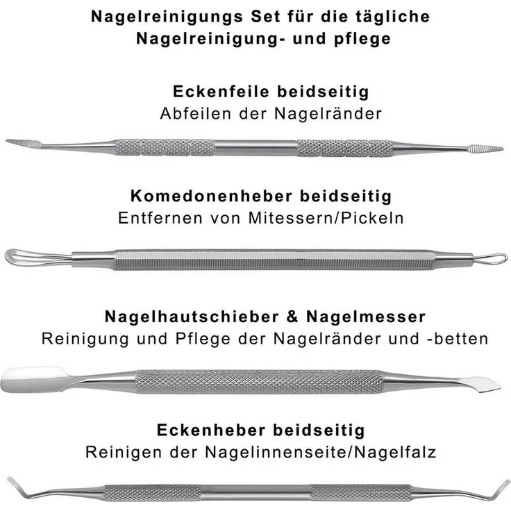 Excellent Solingen Nagelreiniger, Maniküre- & Pediküre-Zubehör in kompaktem Reiseetui - Preisvergleich