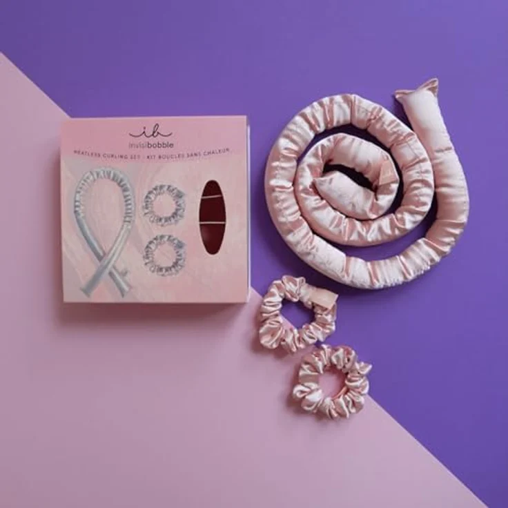 invisibobble Locken ohne Heatless Curl Set I Lockenwickler Ohne Hitze Rutschfest I Band Samt über Nacht I Hair Curler für mittleres-langes Haar – Bild 2