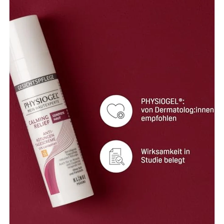 Physiogel Calming Relief Anti-Rötungen Tagescreme LSF25 - beruhigende Gesichtspflege für zu Rosacea und Couperose neigende Haut - 40 ml – Bild 5