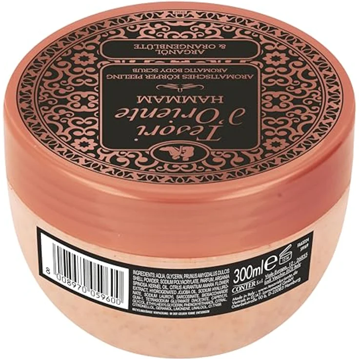 Tesori d'Oriente Körperpeeling 'Hammam' | Aromatisches Bodyscrub mit Orangenblüten und Arganöl | Wellness-Rituale für Körper & Sinne | 300 ml – Bild 2