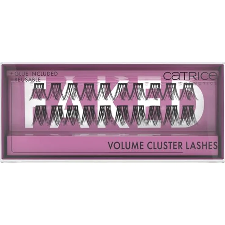 Catrice Faked Volume Cluster Lashes, künstliche Wimpern, Schwarz, langanhaltend, vegan, ohne Mikroplastikpartikel, 3er Pack (3x20pcs) – Bild 1
