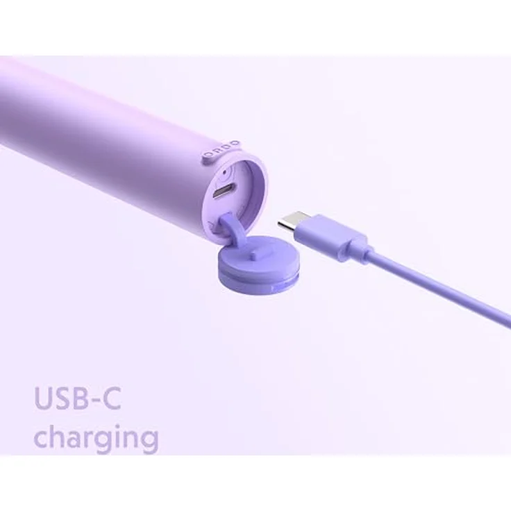 Ordo Sonic Lite, Schallzahnbürste mit 35.000 Impulsen/Min, Dual-Modi, 5+ Wochen Akku, Smart-Timer, wasserdicht, USB-C, Lavendel – Bild 5