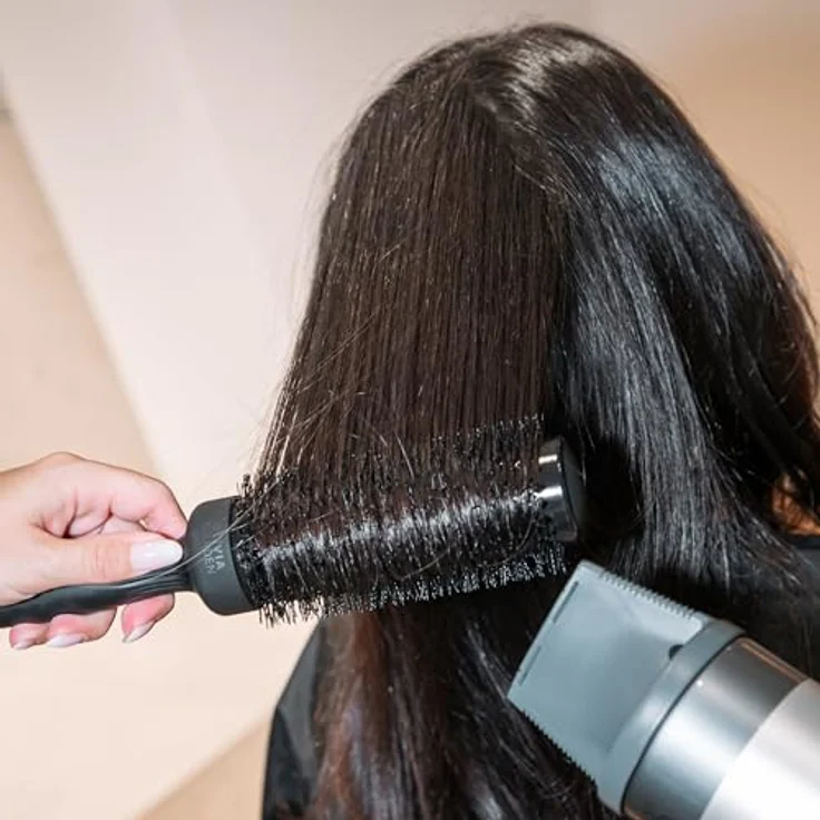 OLIVIA GARDEN Rundbürste EXPERT BLOWOUT SPEED Wavy Bristles Black Label, extralanger Bürstenkörper für 25 % schnelleres Trocknen – Bild 4