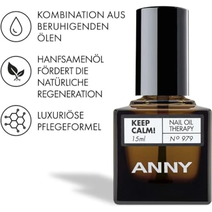 ANNY Keep Calm! Nail Oil Therapy, Pflegeöl mit Kokos- und Mandelöl für stark beanspruchte Nagelhaut, 15 ml – Bild 5