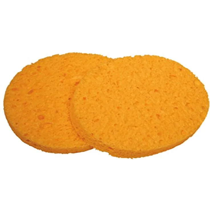 CROLL & DENECKE Kosmetikschwämme aus Viskose, 2er oval 11x8cm