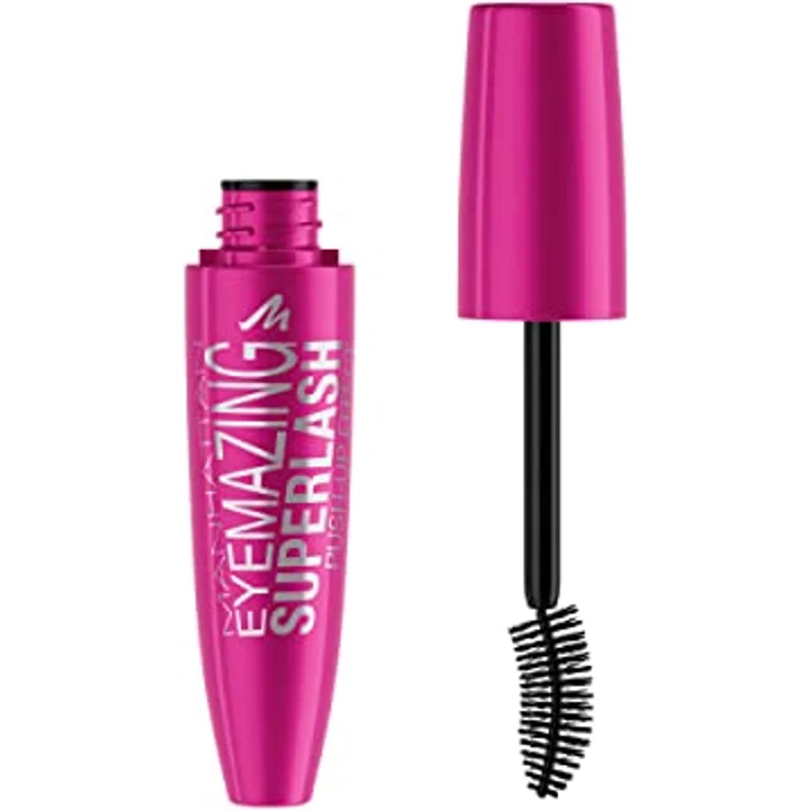 Manhattan Eyemazing Superlash Mascara Fb. 001 Black, Wimperntusche für intensives Volumen, mit Push-Up Effekt, 12 ml – Bild 1
