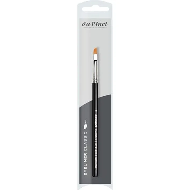 Da Vinci Eyeliner Liner schräg, Kunstfasern Augenbrauenpinsel Größe 4 für präzise Lidstriche, Damen – Bild 4
