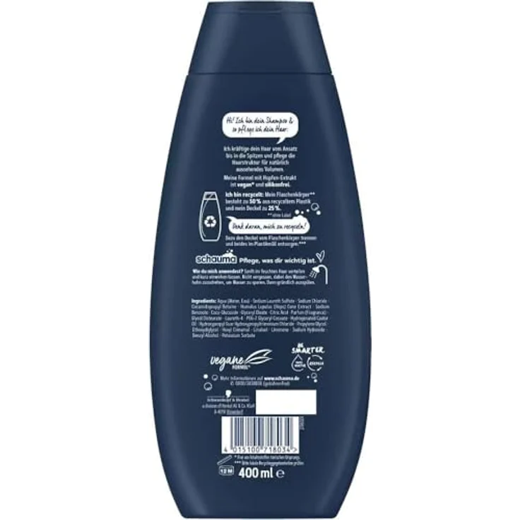 Schwarzkopf Schauma Shampoo For Men, 400 ml mit Passionsfrucht – Bild 2