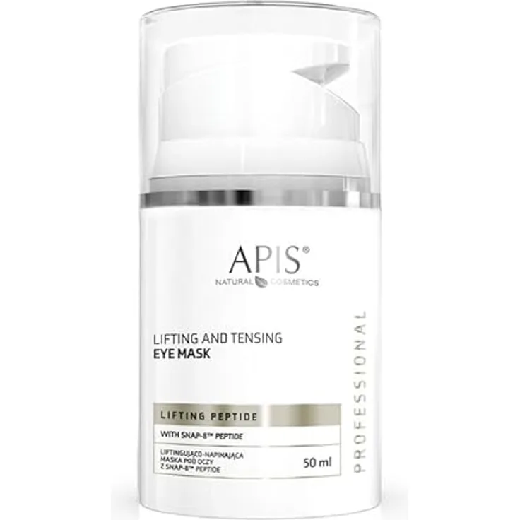 Apis Professionelle Hebe- und Straffungsmaske mit SNAP-8 Peptid, 50 ml, parfümfrei - geeignet für reife Haut um die Augen, mit Lifting-Effekt