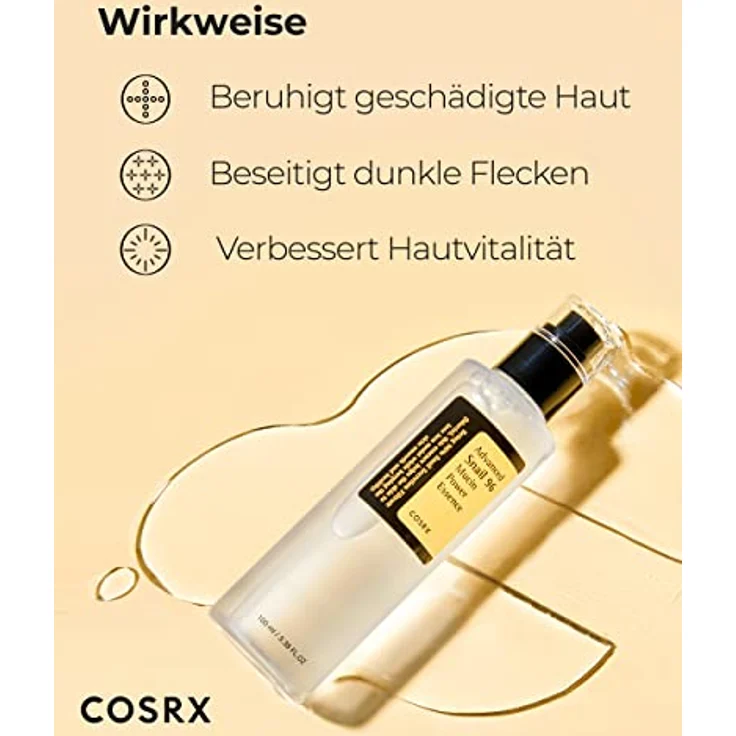 Cosrx Advanced Snail 96 Mucin Power Essence 100 ml, mit feuchtigkeitsspendender Wirkung – Bild 2