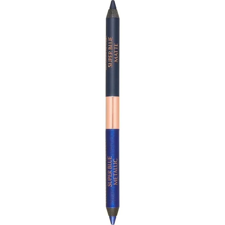 Charlotte Tilbury Eye Colour Magic Liner Duo, Eyeliner in SUPER BLUE mit mattem und glitzerndem Effekt, 1 g
