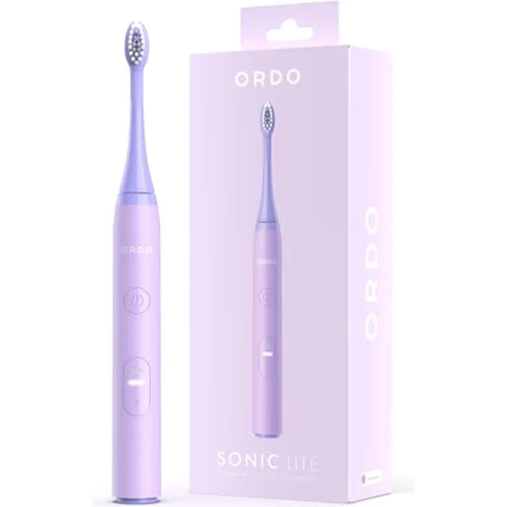 Ordo Sonic Lite, Schallzahnbürste mit 35.000 Impulsen/Min, Dual-Modi, 5+ Wochen Akku, Smart-Timer, wasserdicht, USB-C, Lavendel – Bild 1