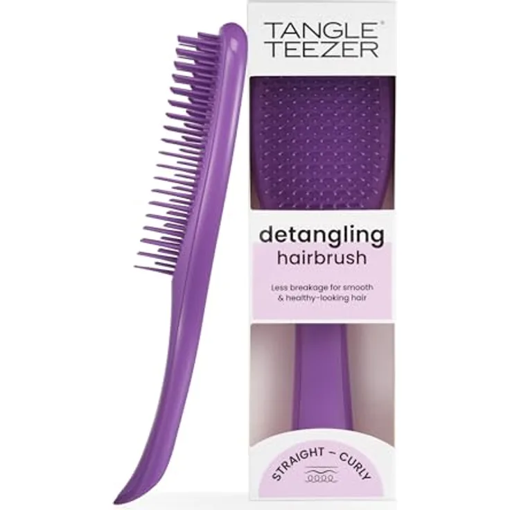 Tangle Teezer The Ultimate Detangler Haarbürste, spezielle Borsten für sanftes Entwirren, Fresh Purple