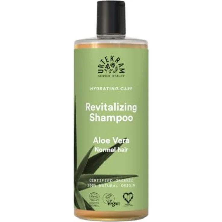 Urtekram Aloe Vera Revitalizing Shampoo für normales Haar, 500 ml, vegan und feuchtigkeitsspendend