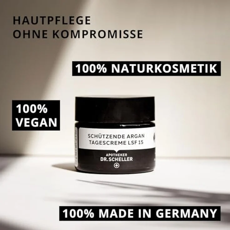 Dr. Scheller Tagescreme Schützende Argan LSF 15, 50 ml für alle Hauttypen – Bild 6