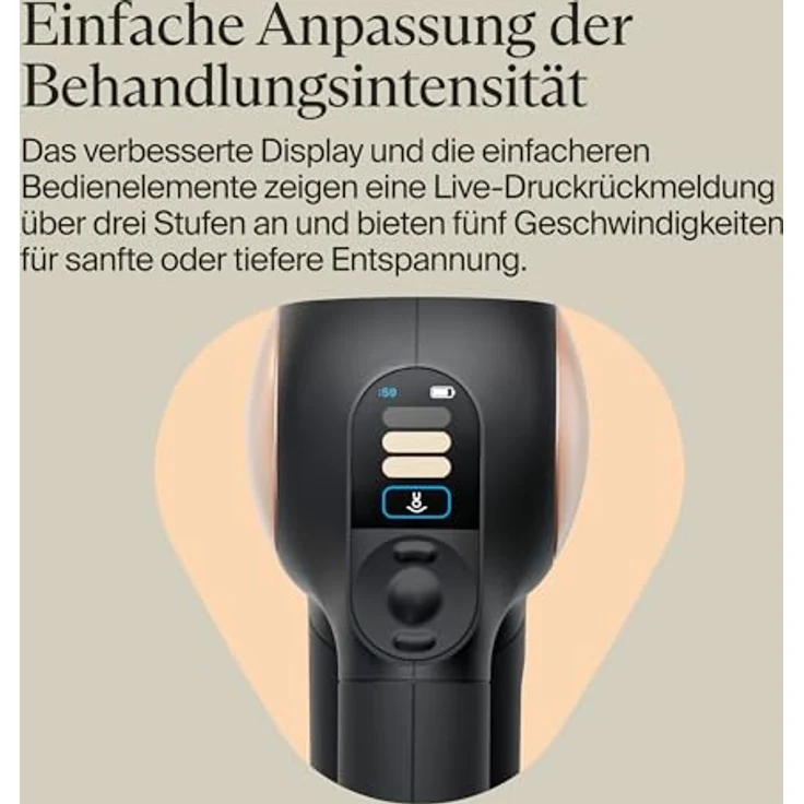 Therabody Theragun Sense 2, Massagepistole mit 5 Stufen und LCD-Display für geführte Routinen – Bild 7