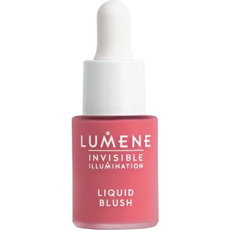 Lumene Invisible Illumination Flüssiges Rouge, Verjüngendes Blush in Farbton Wild Flower, 15 ml
