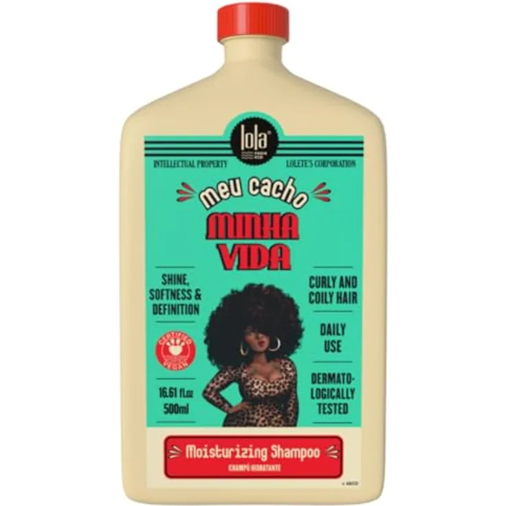 Lola Meu Cacho Minha Vida Shampoo, feuchtigkeitsspendendes Shampoo für lockiges Haar, 500ml