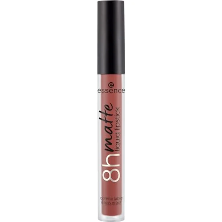 essence cosmetics 8h matte liquid lipstick, Nr. 16, Braun, langanhaltend, mattierend, schnelltrocknend, matt, vegan, ölfrei, ohne Konservierungsstoffe, ohne Parabene, 1er Pack (2.5ml) – Bild 2