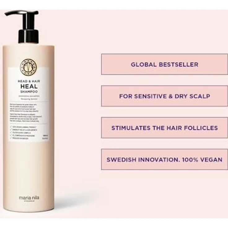 Maria Nila Head & Hair Heal Shampoo 1000 ml – Bild 2