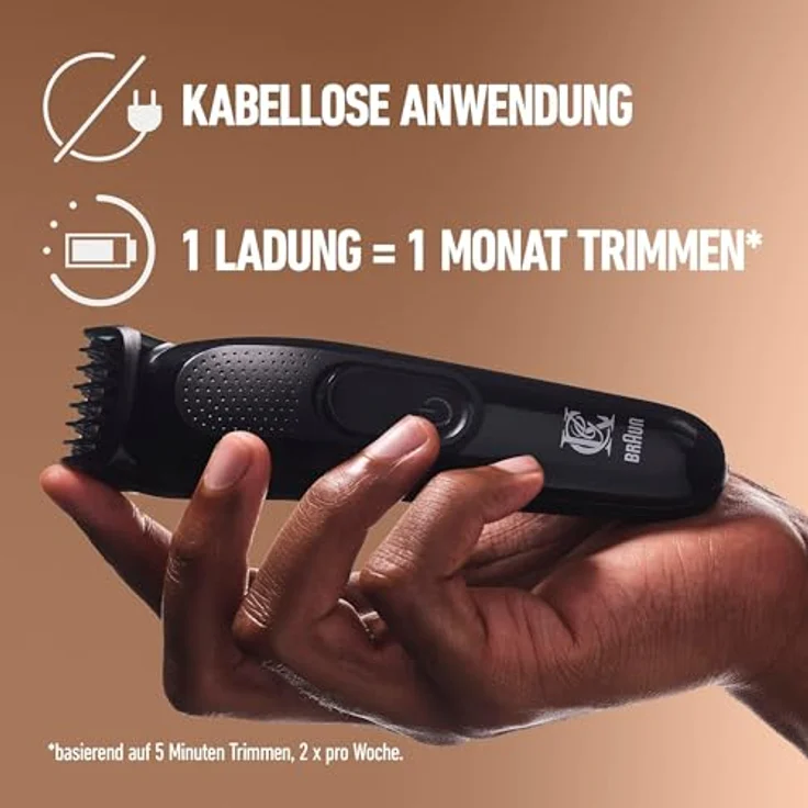Gilette KING beard trimmer + 3 combs für einen schön gepflegten Bart – Bild 4