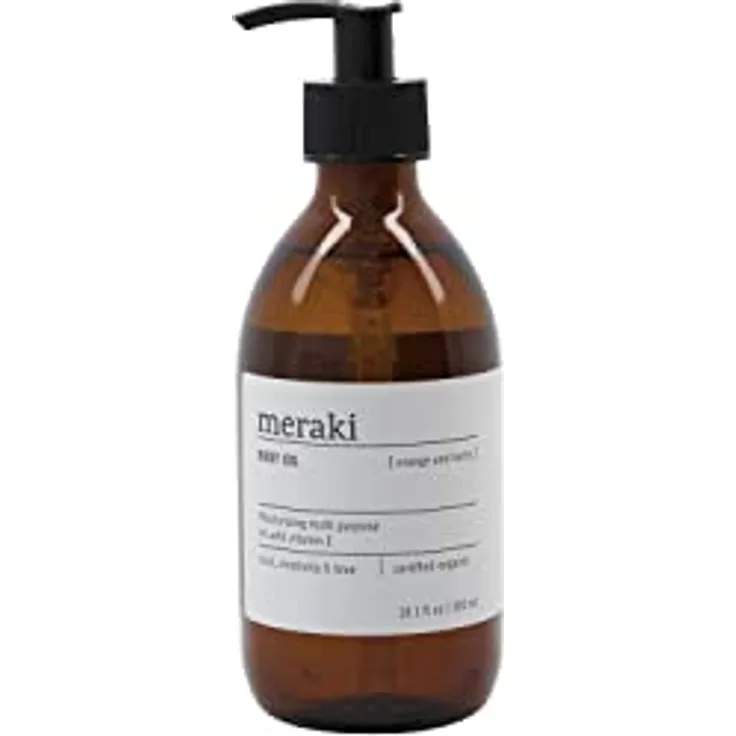 Meraki Bodylotion Multi-Öl, zertifiziertes Bio-Körperöl mit Oliven-, Sesam- und Rapsöl, 300 ml