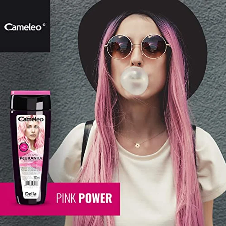 Cameleo - Rosa Haar-Toner mit Rosenwasser, KEIN Gelbstich, semi-permanente Haarfarbe - für blondes & graues Haar - Farbe & Pflege - parabenfrei | 200 ml – Bild 3
