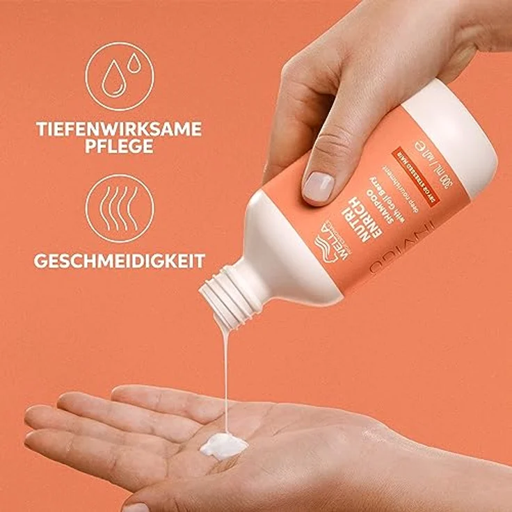 Wella Professionals Invigo Nutri Enrich Feuchtigkeitsshampoo – glättendes, intensiv nährendes Shampoo, 1 L – Bild 2