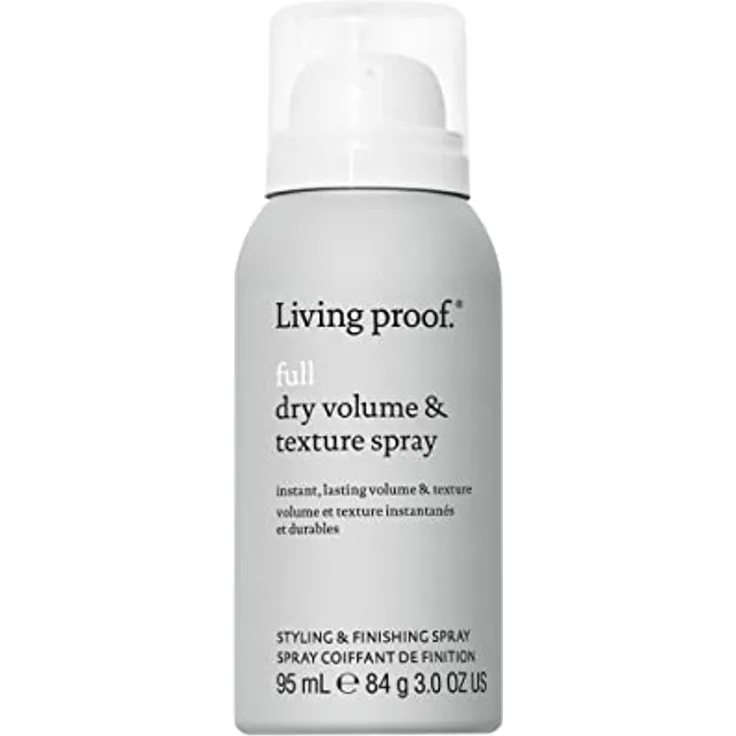 Living Proof Full Dry Volume & Texture Spray | Texturizing-Spray für feines, dünnes Haar für Volumen und Fülle | Hitzeschutz bis 210°C | Vegan, ohne Silikone, Parabene, Sulfate | 95ml