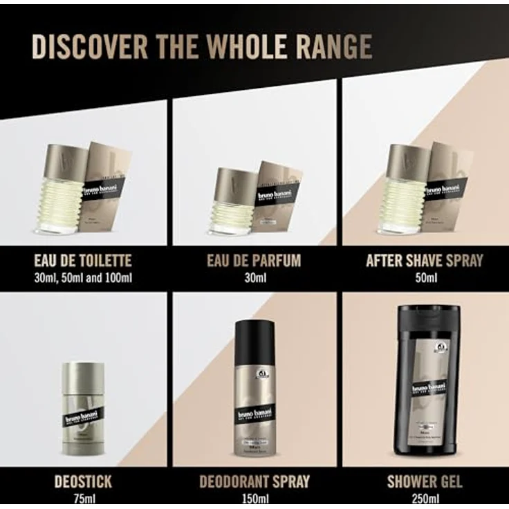bruno banani Man 3-in-1 Shower Gel, klassisch-maskuliner Amber-Fougère-Duft für Körper, Gesicht und Haare, 250 ml, vegan und dermatologisch getestet – Bild 5