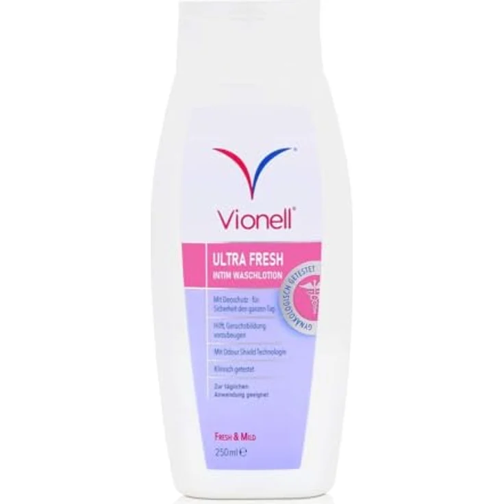 Vionell Intim Waschlotion Ultra Fresh, 250 ml Flüssigseife mit Deoschutz für dauerhafte Sicherheit – Bild 1